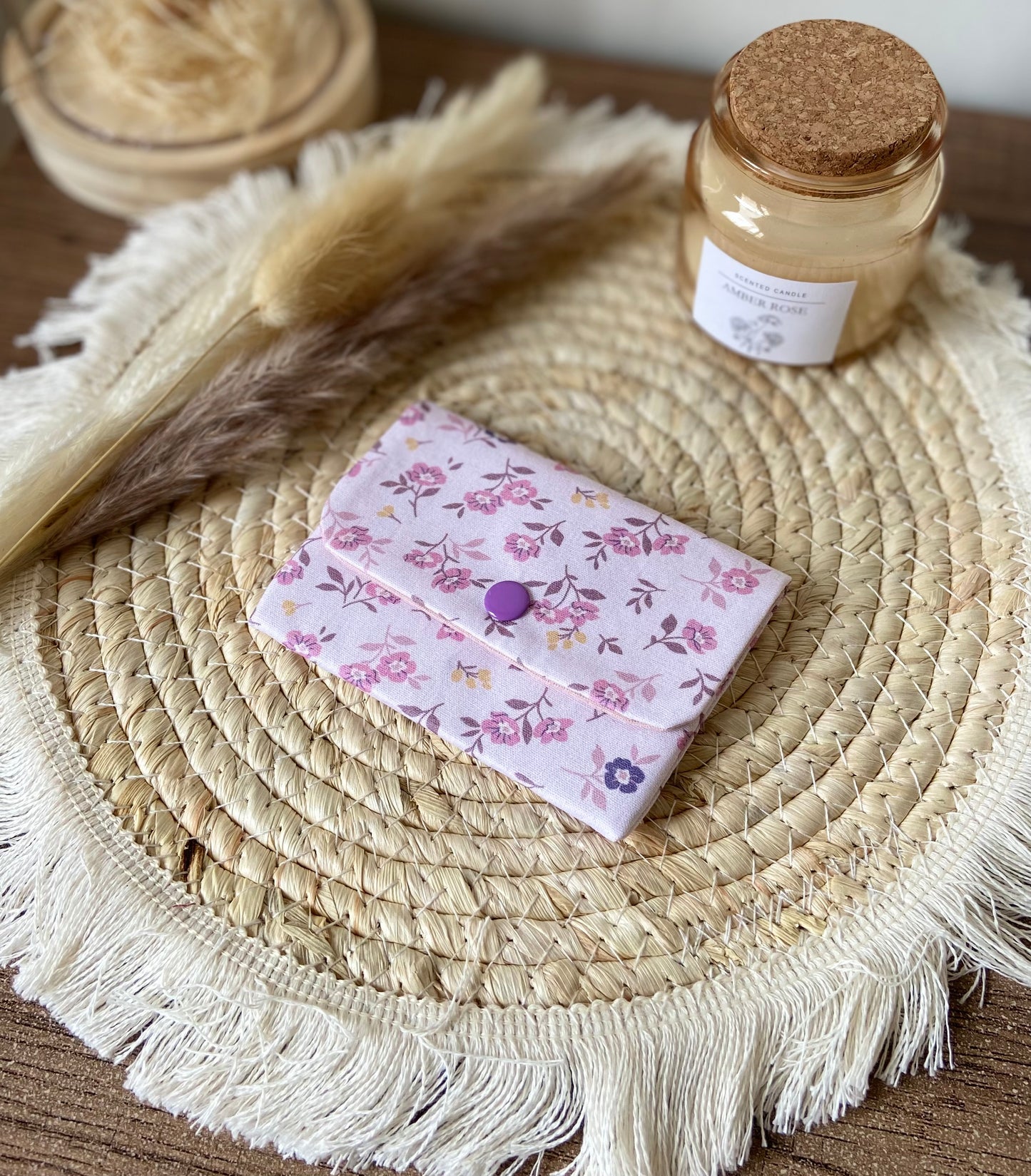 Porte carte lilas