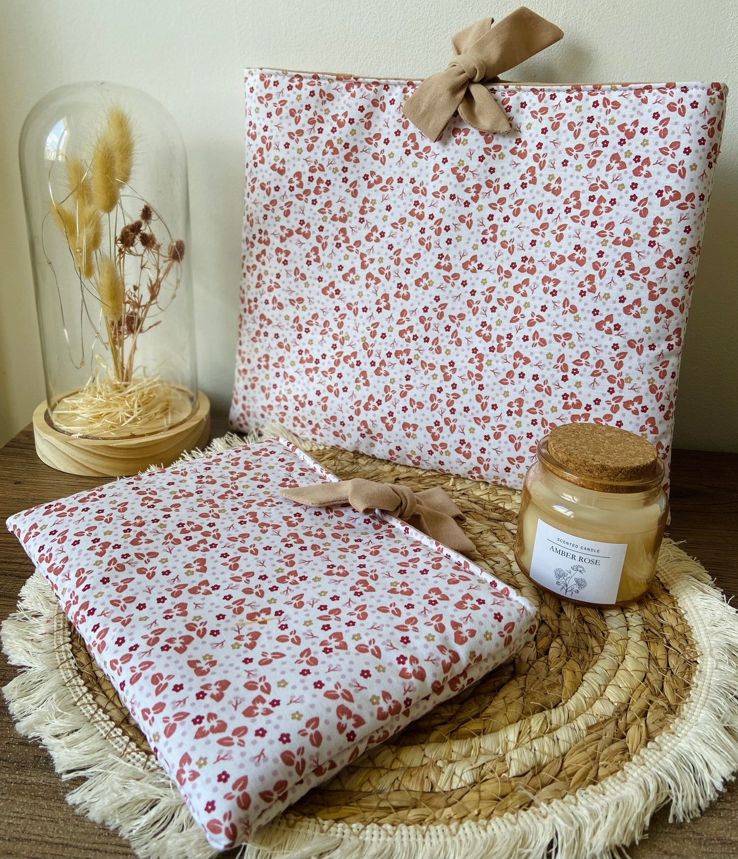 Pochette à livre noeud beige