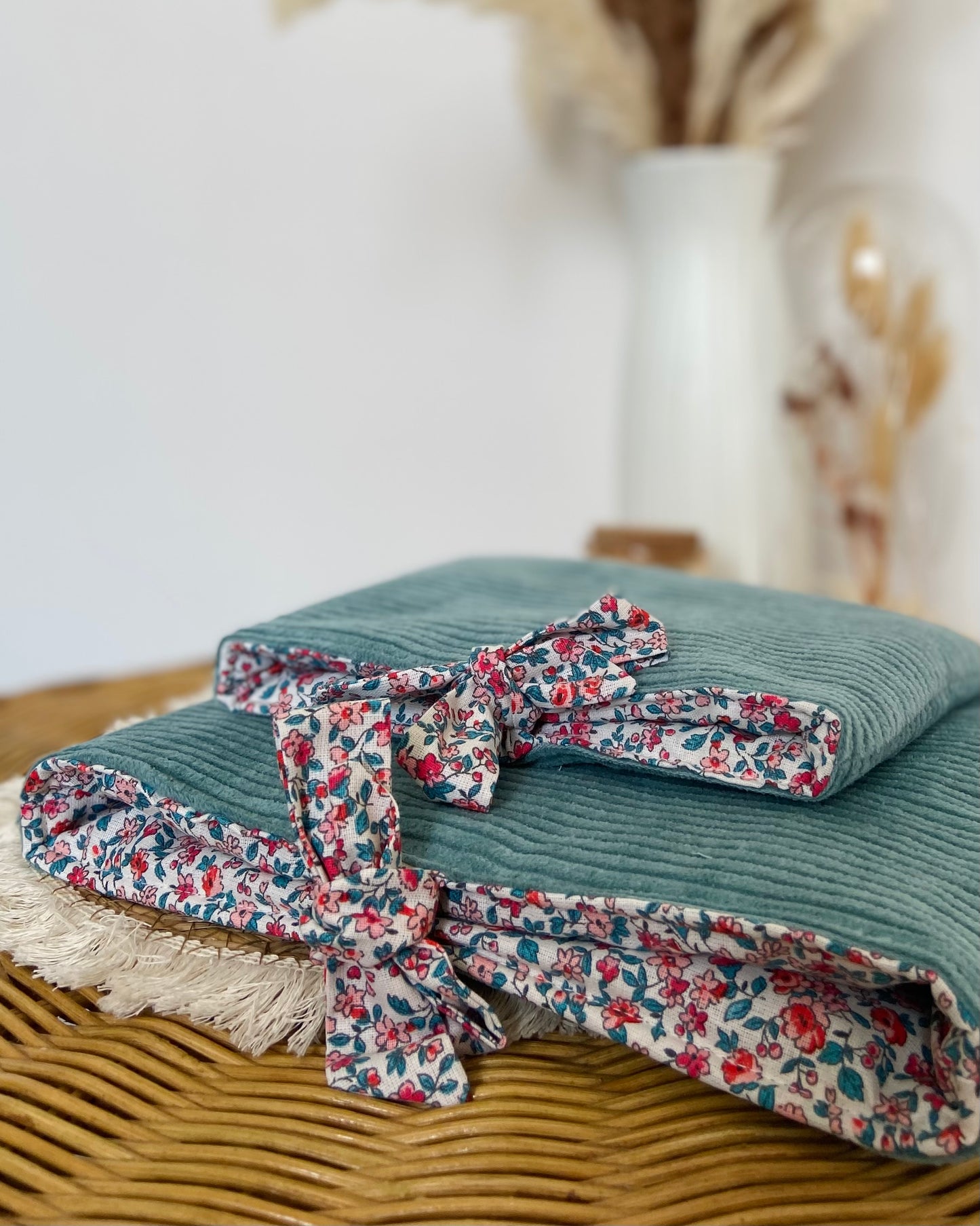 Pochette à livre noeud Zoé Vert