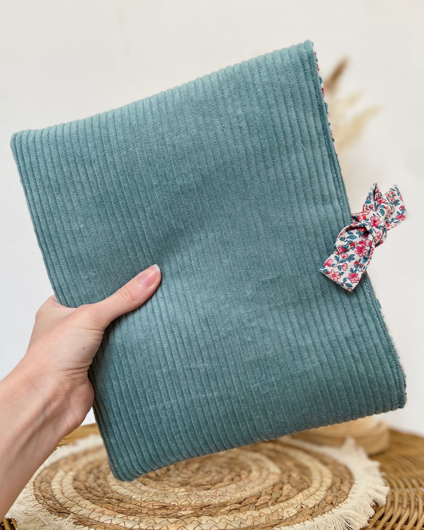 Pochette à livre noeud Zoé Vert