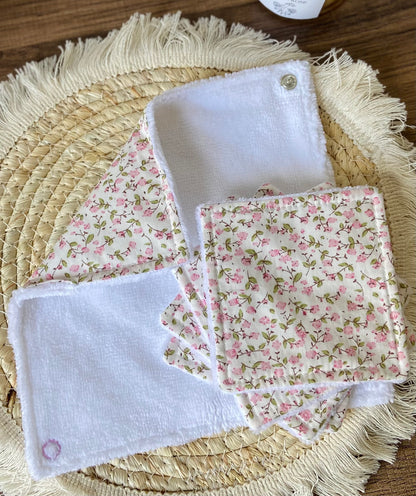 Lingettes + pochette 2 en 1 Rose