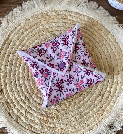 Lingettes + pochette 2 en 1 Violet