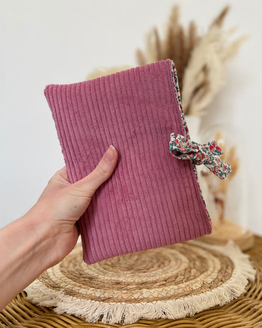 Pochette à livre noeud Zoé Rose