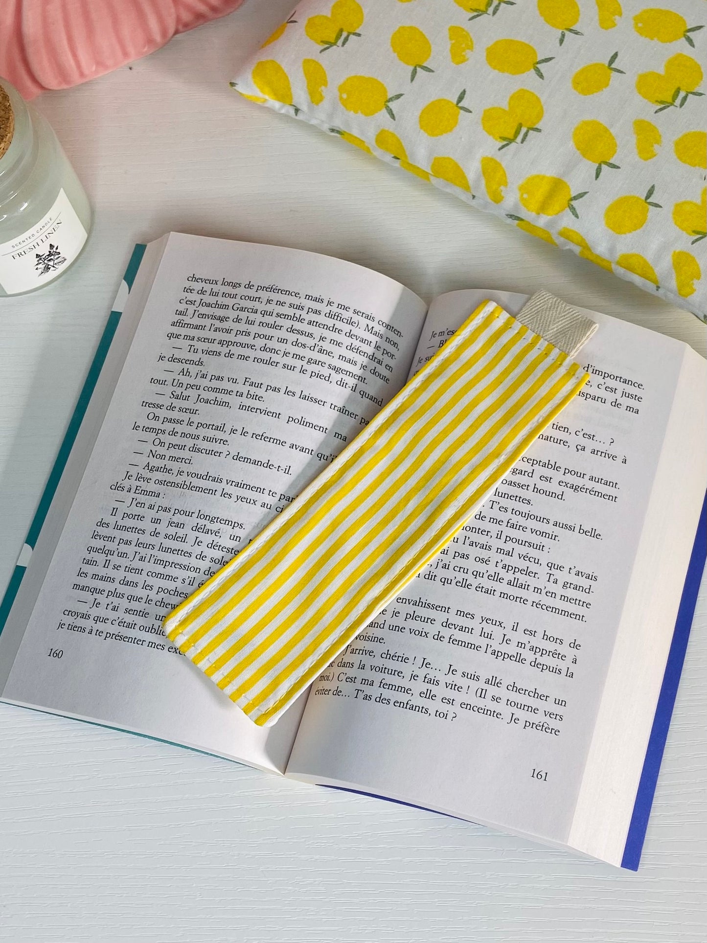 marque-page lecture holina
cadeau lectrice marque-page tissu