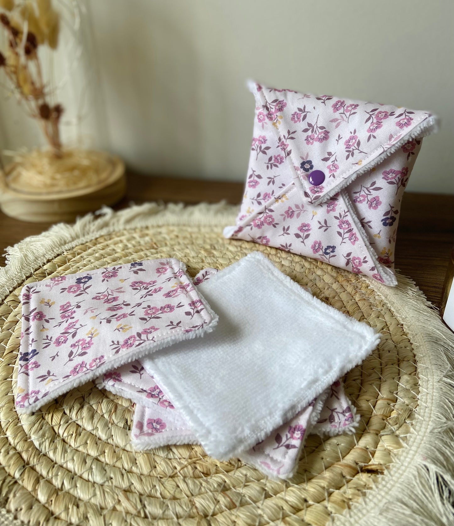 Lingettes + pochette 2 en 1 Lilas