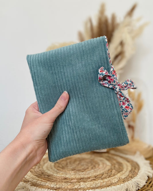 Pochette à livre noeud Zoé Vert