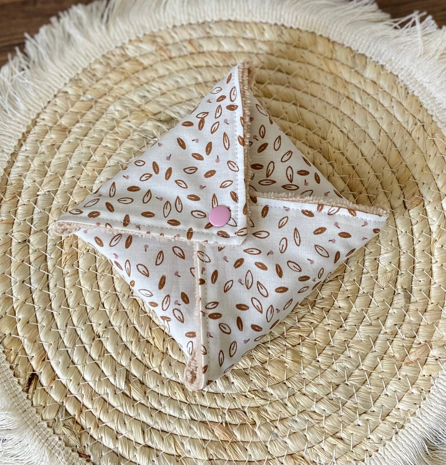 Lingettes + pochette 2 en 1 Beige