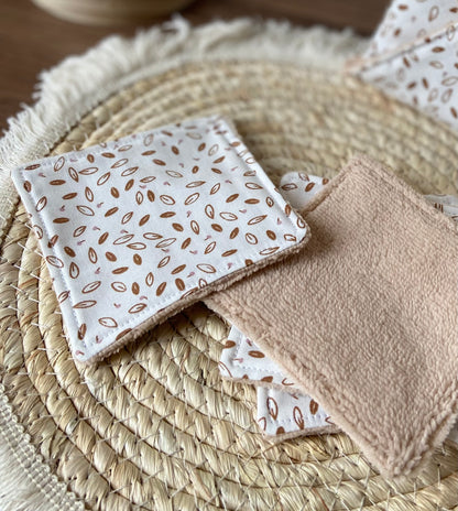 Lingettes + pochette 2 en 1 Beige