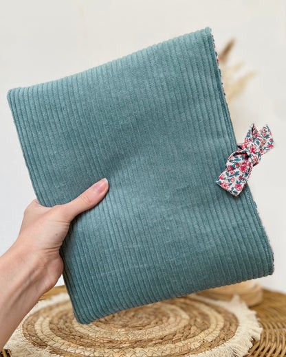 Pochette à livre noeud Zoé Vert